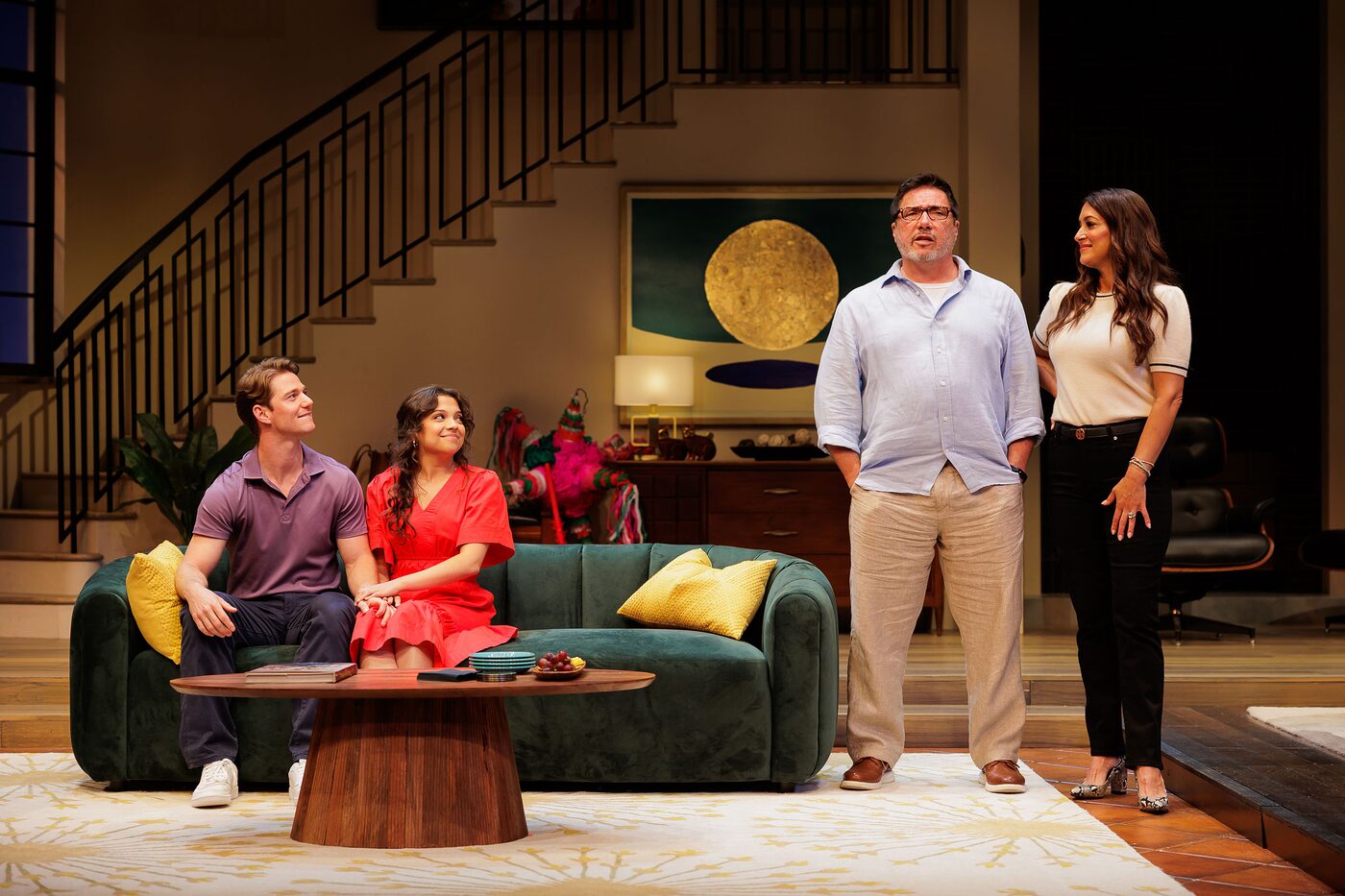 Two couples in the living room of One of the Good Ones