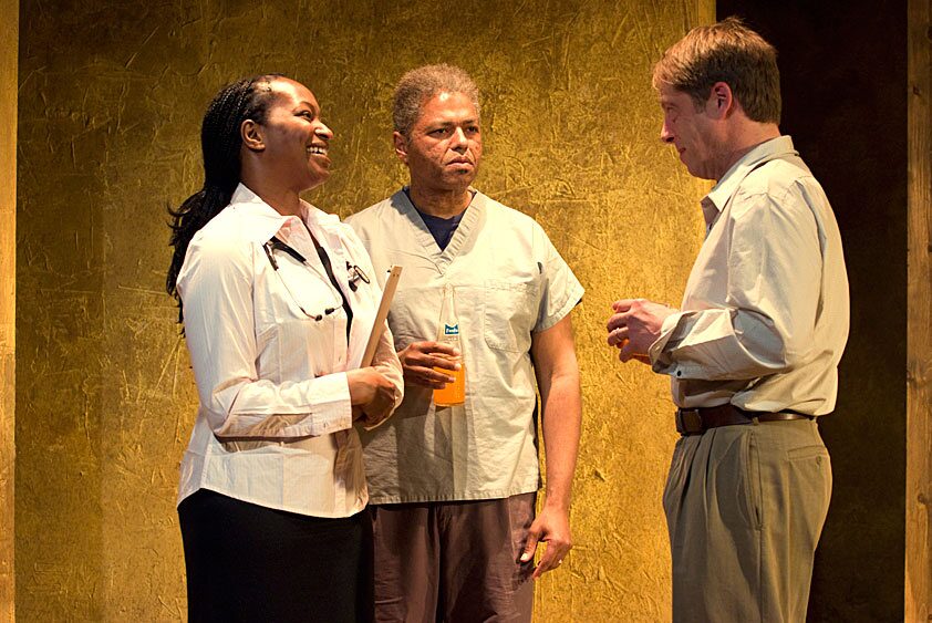 The cast of The Overwhelming onstage